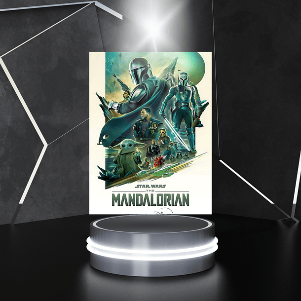 Cuadro Aluminio Póster The Mandalorian 5