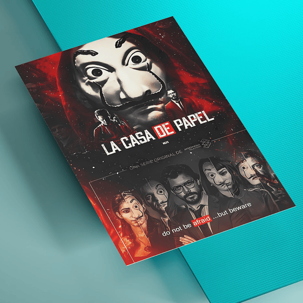 Cuadro Metalico La Casa de Papel 3