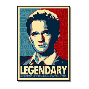 Cuadro Metal HIMYM Barney Legendario