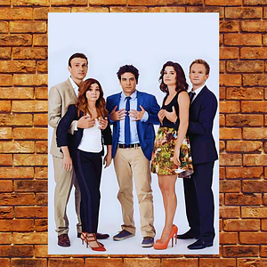 Cuadro Aluminio HIMYM Elenco Completo