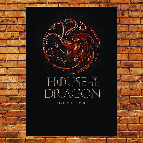 Cuadro Metal Afiche House of the Dragon