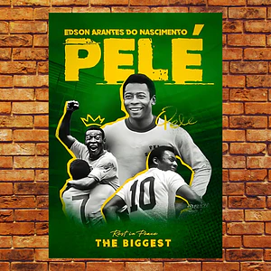 Cuadro en Aluminio Homenaje a Pelé
