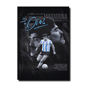 Cuadro Metal Artístico Diego Maradona