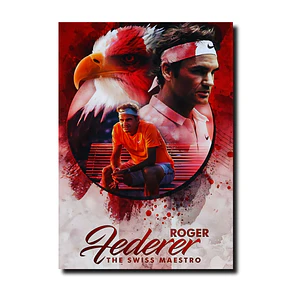 Cuadro en Aluminio Roger Federer