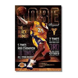 Cuadro en Aluminio Kobe Bryant L.A.