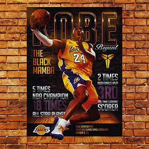 Cuadro en Aluminio Kobe Bryant L.A.