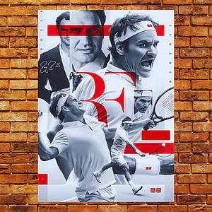Cuadro en Aluminio Federer Tenis Arte