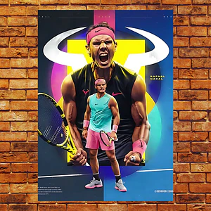 Cuadro en Aluminio Rafael Nadal Tenis