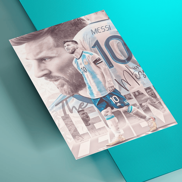 Cuadro en Aluminio Messi Full HD 3