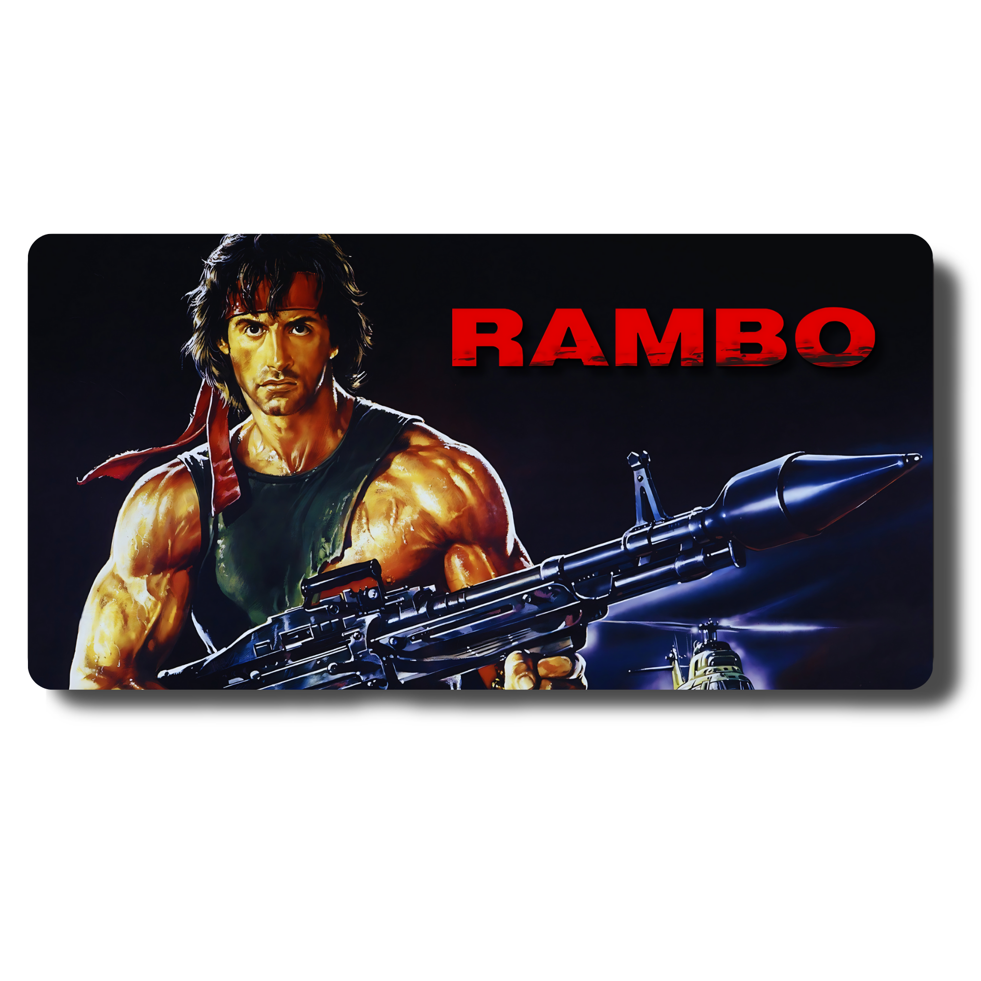 MousePad Gamer Pelicula Rambo Clásico Formato XXL