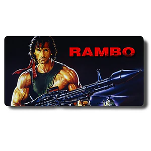MousePad Gamer Pelicula Rambo Clásico Formato XXL