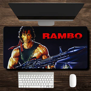 MousePad Gamer Pelicula Rambo Clásico Formato XXL