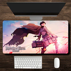 MousePad Gamer Attack On Titan Levi Ackerman Formato XXL