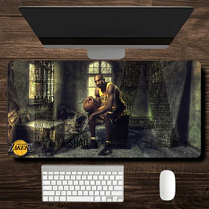 MousePad Gamer Imagen De Kobe Bryant Con Un Balon XXL