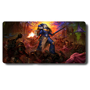 MousePad Gamer Increíble Diseño Marine Warhammer 40K XXL