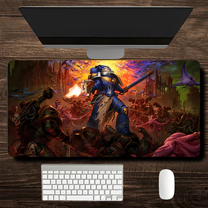 MousePad Gamer Increíble Diseño Marine Warhammer 40K XXL