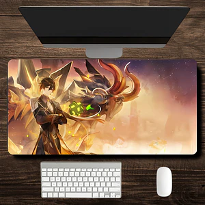 MousePad Gamer Diseño Genshin Impact Arconte Geo Zhongli XXL