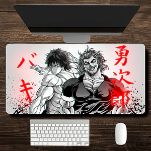 MousePad Gamer Gran Diseño Baki Hanma y Yujiro Manga XXL