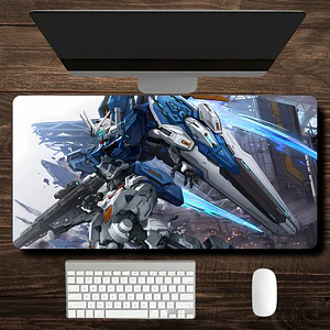 MousePad Gamer Épico Diseño Gundam OO Raiser Formato XXL