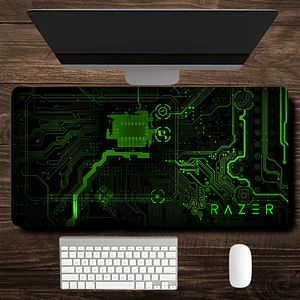 MousePad Gamer Tematica Chips Con Logo De Razer Formato XXL
