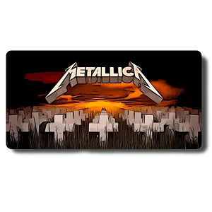 MousePad Gamer Alucinante Diseño Metallica Formato XXL