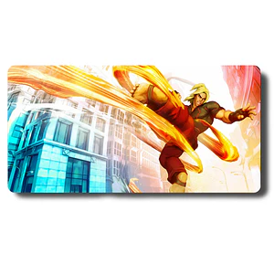 MousePad Gamer Épico Diseño Street Fighter Ken Formato XXL