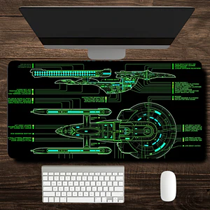 MousePad Gamer Increíble Diseño Star Trek Enterprise XXL