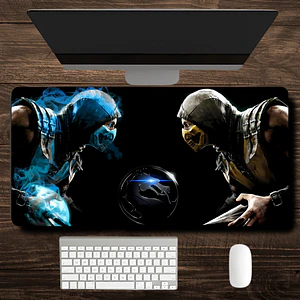MousePad Gamer Diseño Mortal Kombat X Scorpion vs Sub-Zero XXL