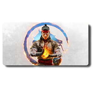MousePad Gamer Gran Diseño Mortal Kombat 1 Liu Kang XXL
