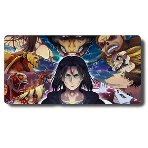 MousePad Gamer Shingeki No Kyojin Eren Todos Los Titanes XXL