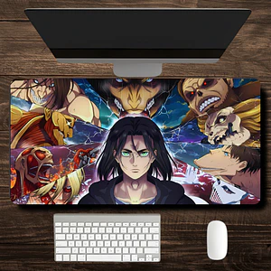 MousePad Gamer Shingeki No Kyojin Eren Todos Los Titanes XXL