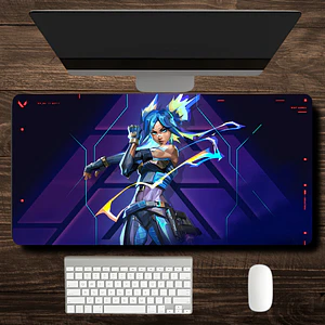 MousePad Gamer E-sport Increíble Diseño Valorant Neon XXL