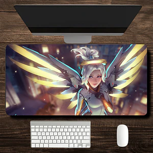 MousePad Gamer E-sport Increíble Diseño Overwatch Mercy XXL