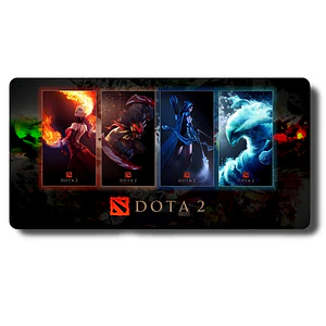 MousePad Gamer Diferentes Personajes De Dota 2 Formato XXL