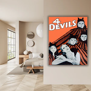 Cuadro en Aluminio Cine Clásico Años 20´s 4 Devils (1928)