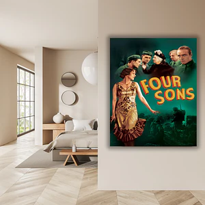 Cuadro en Aluminio Cine Clásico Años 20´s Four Sons (1928)