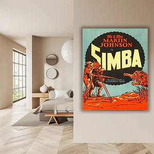 Cuadro en Aluminio Cine Clásico Años 20´s Simba The King of the Beasts (1928)