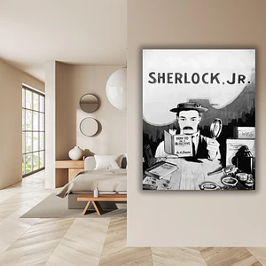 Cuadro en Aluminio Cine Clásico Años 20´s Sherlock Jr. (1924)