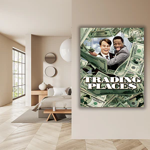Cuadro en Aluminio Cine Clásico Años 80´s Trading Places (1983)