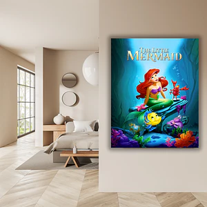 Cuadro en Aluminio Cine Clásico Años 80´s The Little Mermaid (1989)