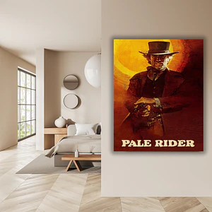 Cuadro en Aluminio Cine Clásico Años 80´s Pale Rider (1985)