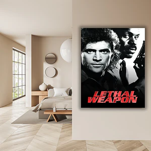 Cuadro en Aluminio Cine Clásico Años 80´s Lethal Weapon (1987)