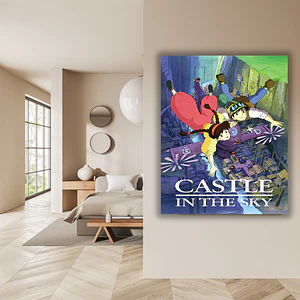 Cuadro en Aluminio Cine Clásico Años 80´s Castle in the Sky (1986)