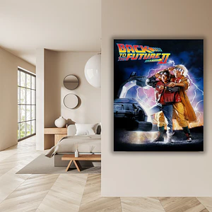Cuadro en Aluminio Cine Clásico Años 80´s Back to the Future Part II (1989)