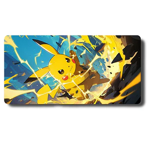 MousePad Gamer Diseño Pokemon Picachu Chispazo Formato XXL