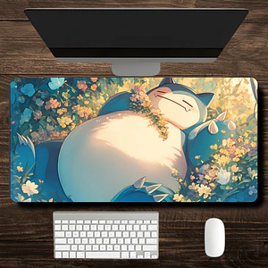 MousePad Gamer Diseño Pokemon Snorlax Fondo Bosque XXL