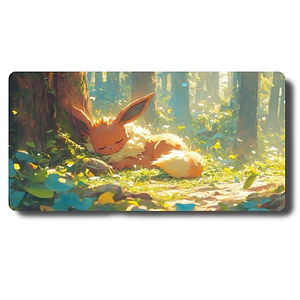 MousePad Gamer Diseño Pokemon Eevee Fondo Bosque XXL