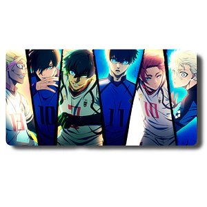 MousePad Gamer Grandioso Diseño Blue Lock Capitanes XXL
