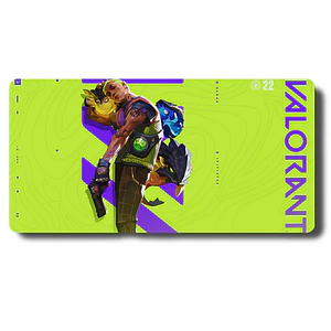MousePad Gamer E-sport Alucinante Diseño Gekko Valorant XXL