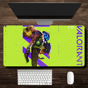 MousePad Gamer E-sport Alucinante Diseño Gekko Valorant XXL
